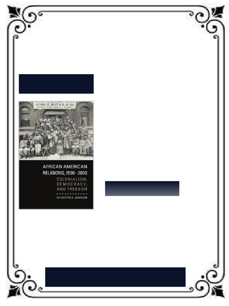 African American Religions 1500 2000 Colonialism Democracy and Freedom Sylvester A Johnson ebook ...