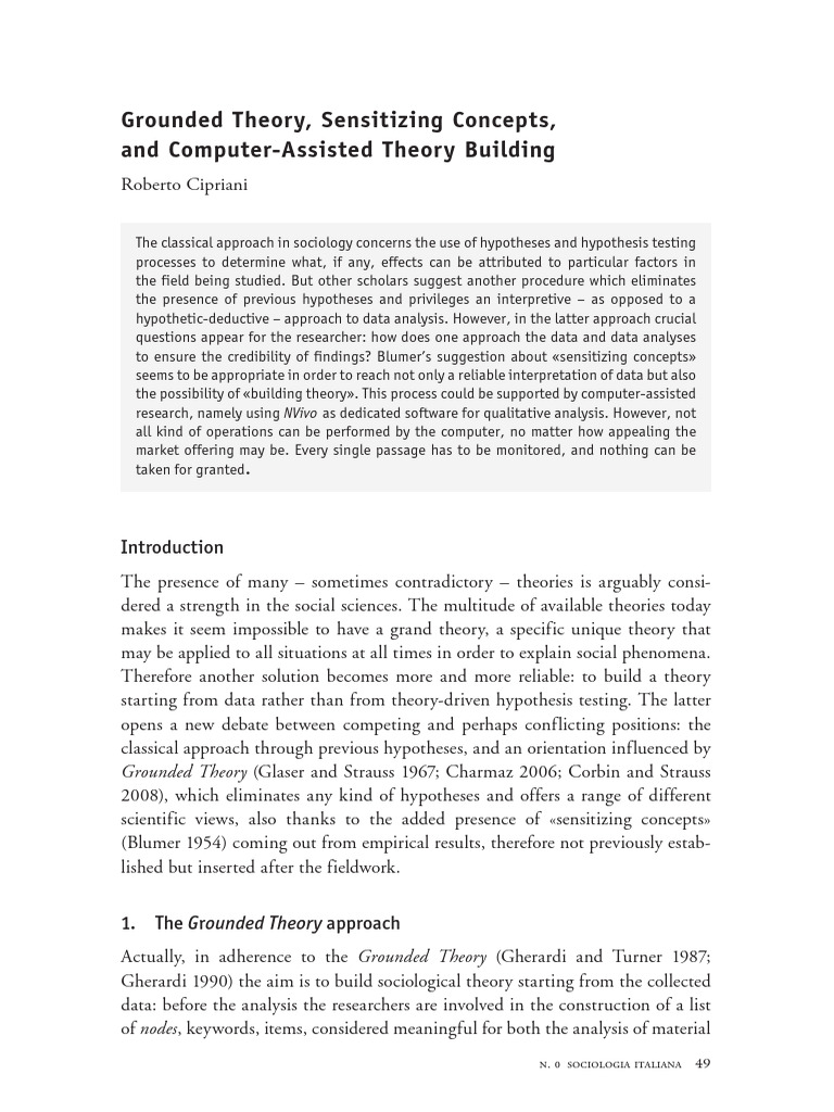 2012_Cipriani_Sensitizing concepts | PDF | Hypothesis | Qualitative ...