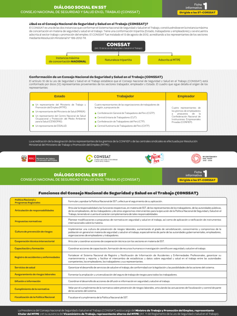 1. Consejo Nacional de Seguridad y Salud en El Trabajo | PDF