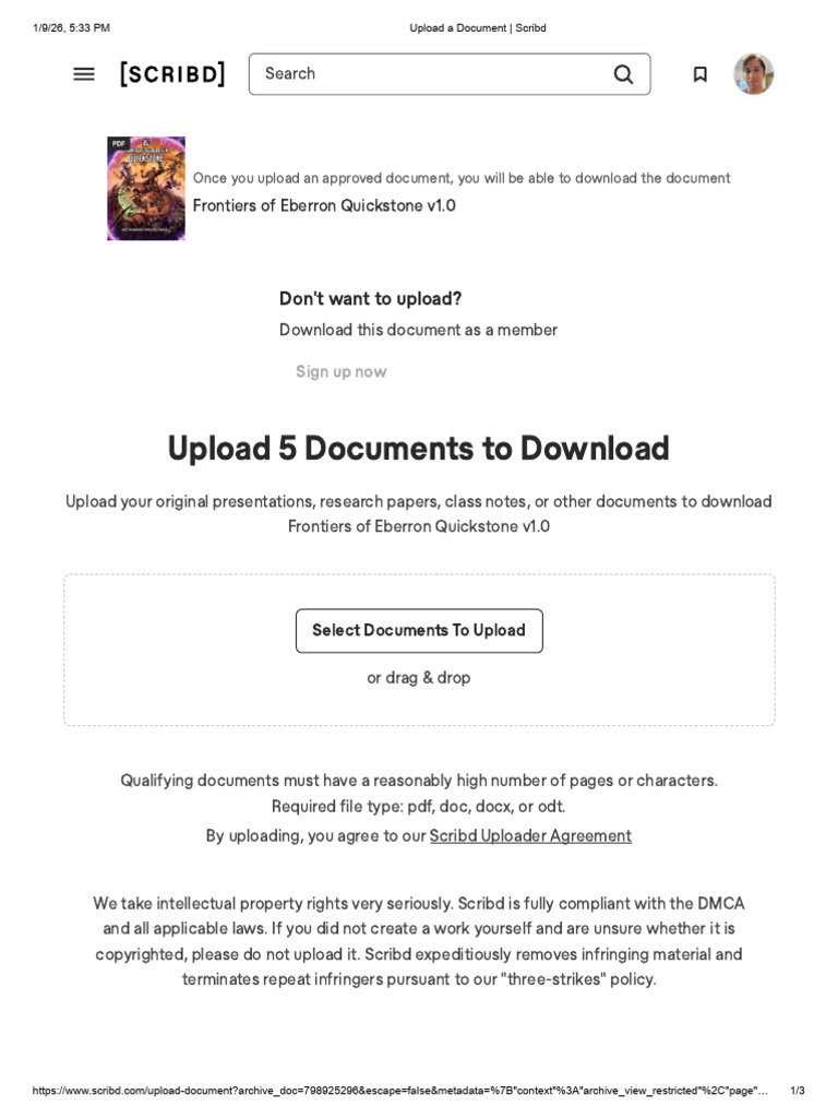 Upload a Document _ Scribd | PDF