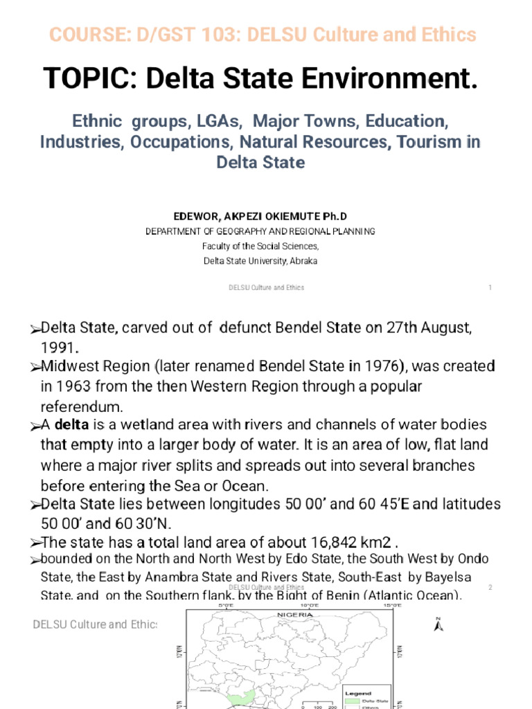 DGST 103.01 About Delta State - Phoenix | PDF