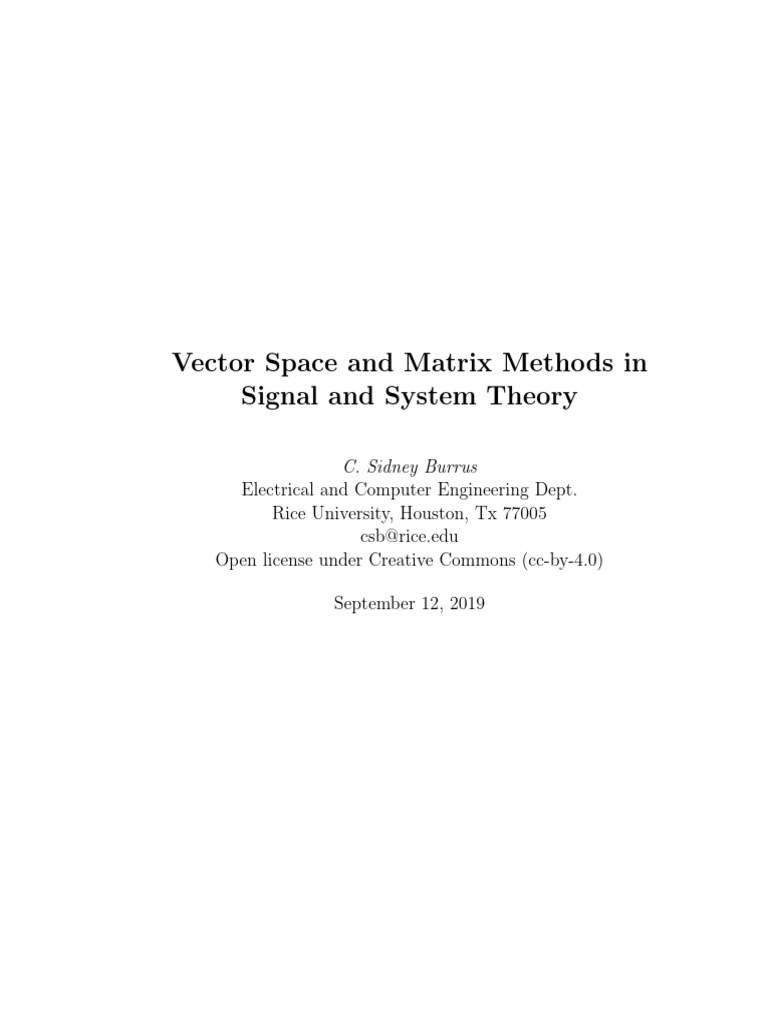 Ventors Methods Signal Processing | PDF | Eigenvalues And Eigenvectors ...
