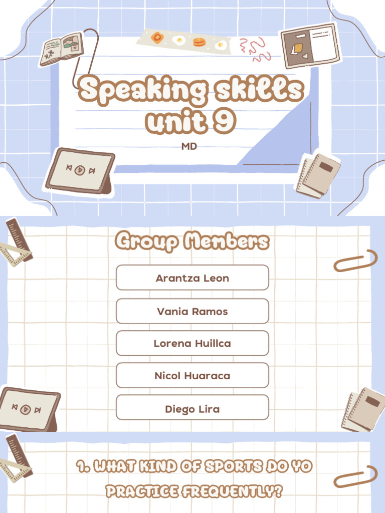 Speaking Skills Unit 9 - Inglés _20251103_230454_0000 | PDF | Positive ...