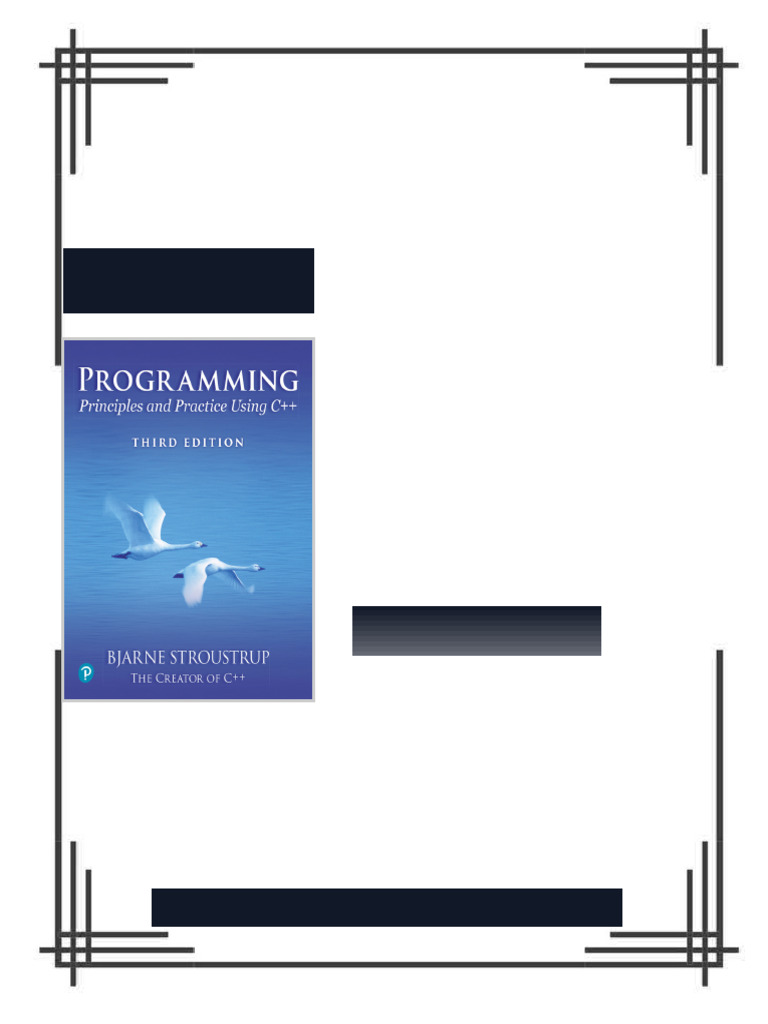 Programming Principles and Practice Using C Third Edition Bjarne ...