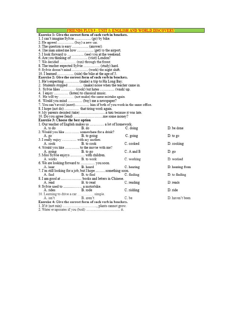 BT Unit 5 | PDF