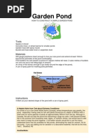 How to Construct a Simple Garden Pond