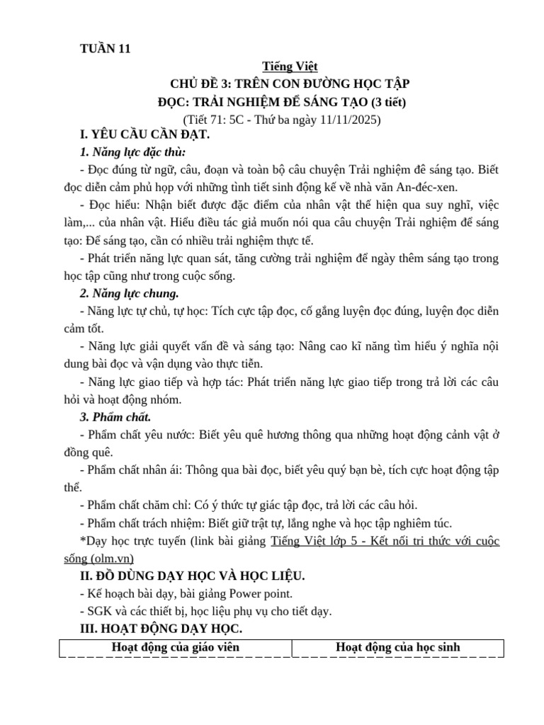 Tuan 11 - B1 | PDF