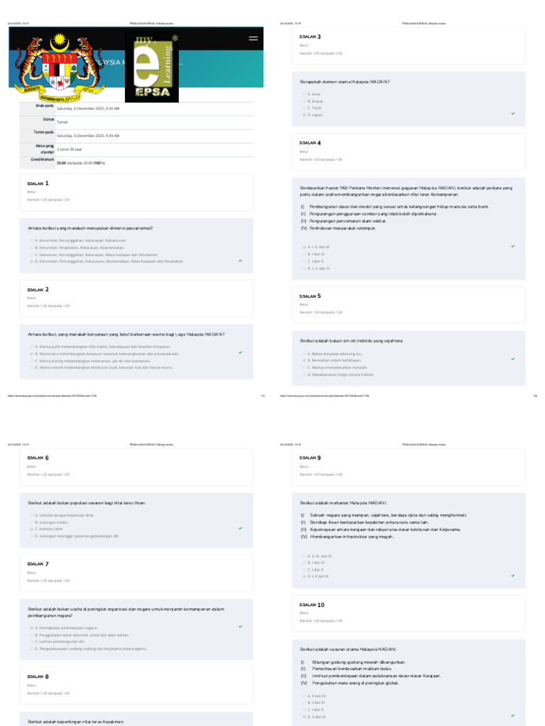 Jawapan EPSA | PDF