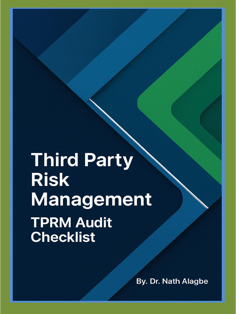 TPRM Audit Checklist for Compliance | PDF | Regulatory Compliance ...