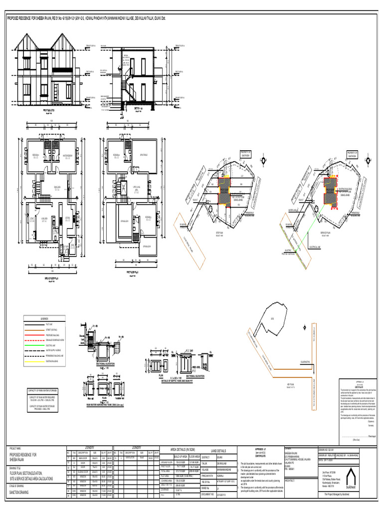 Proposed Residence Floor Plans & Elevations | PDF