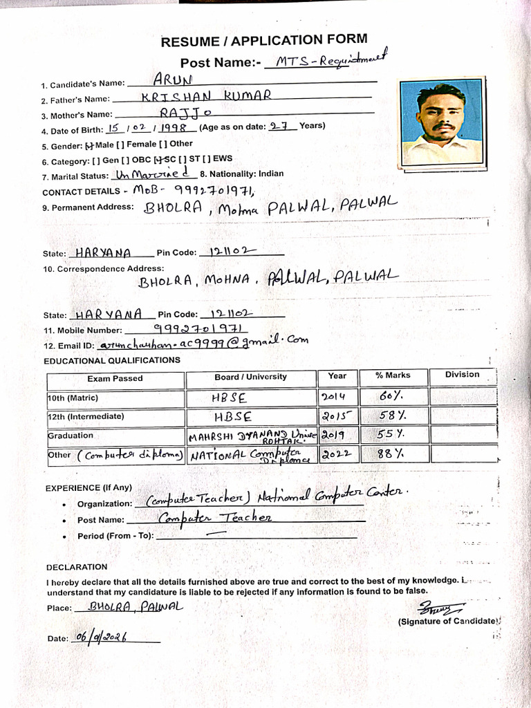 Arun Document | PDF