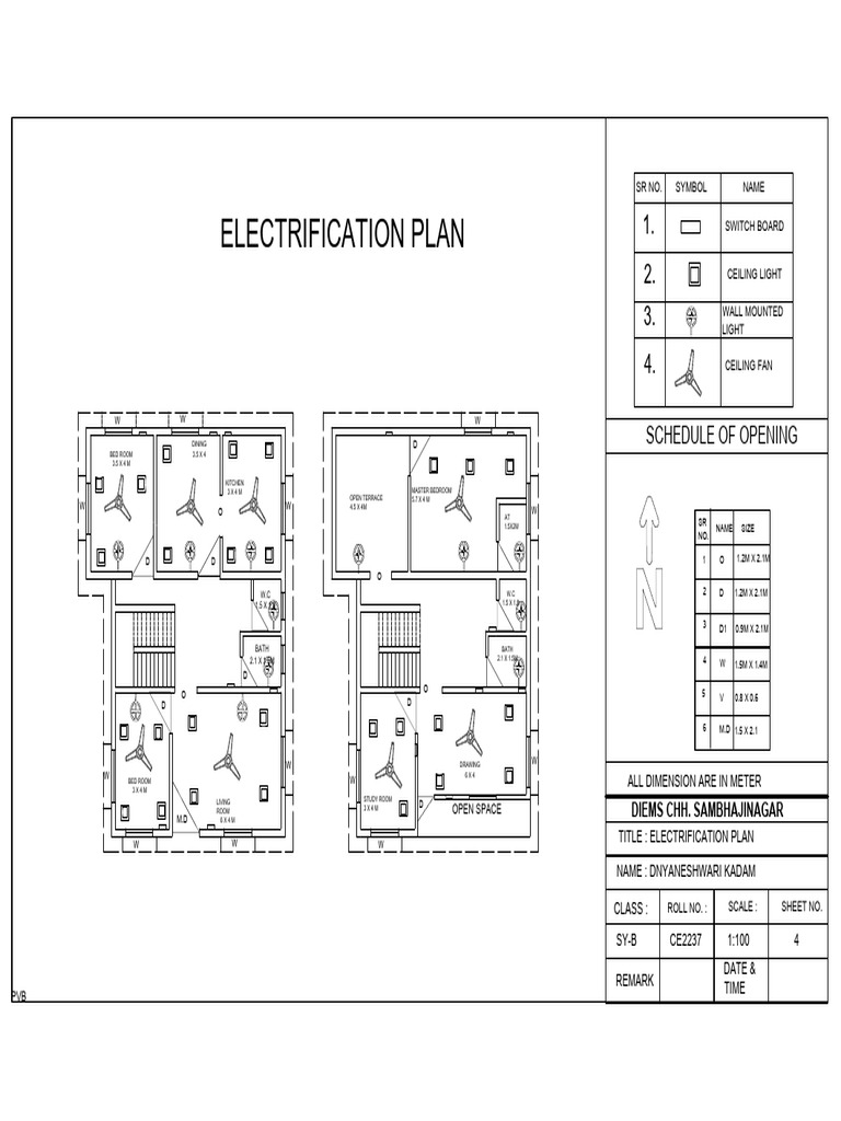 Electrification Plan for Residential Layout | PDF