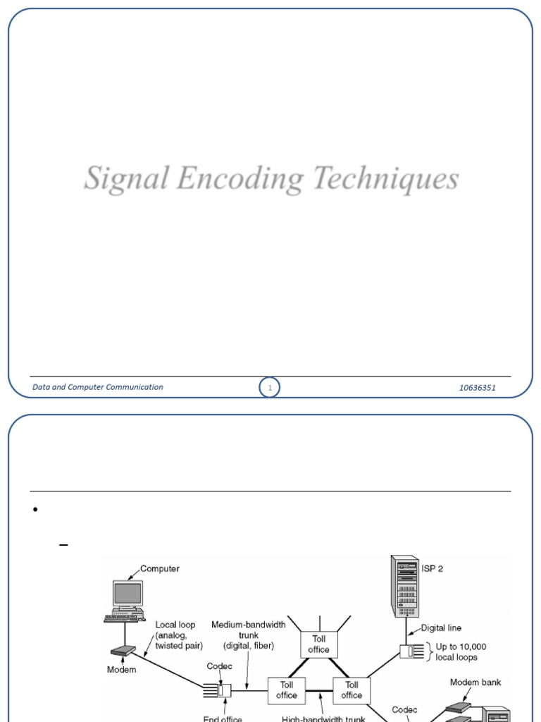 Signal Encoding Techniques Overview | PDF | Frequency Modulation ...