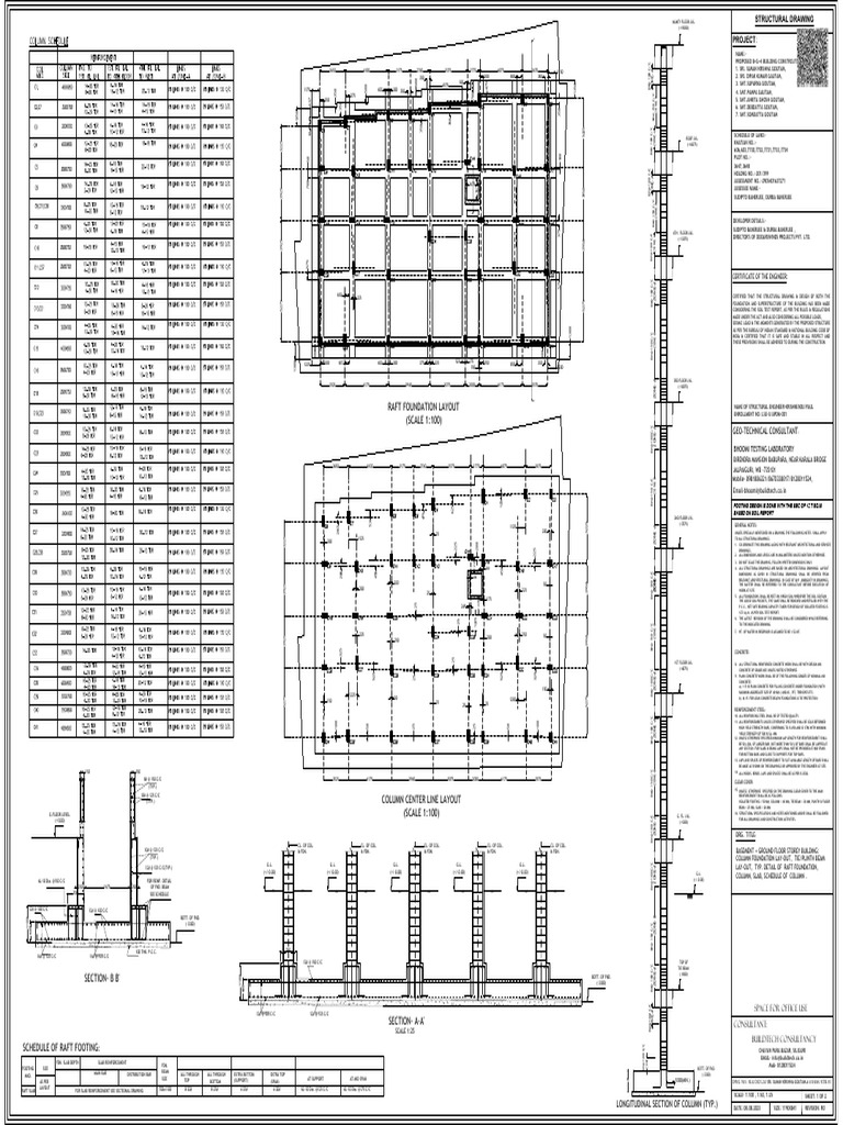 Structural Drawing for B+G+4 Building | PDF | Chess | Chess Theory