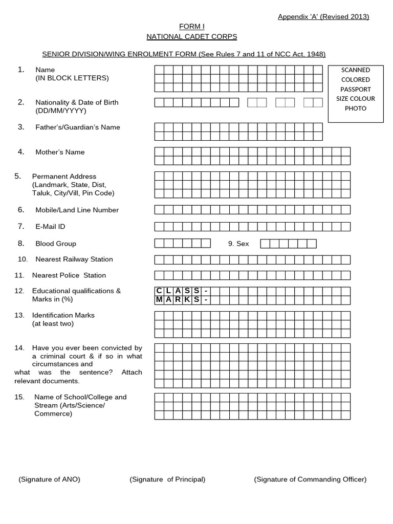 Revised NEW Enrolement Form SD SW Nov 2022 | PDF | Indemnity | Military ...