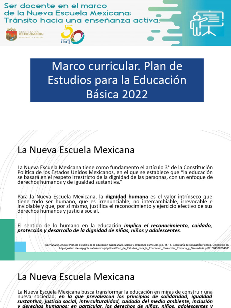 Plan de Estudios Educación Básica 2022 | PDF | Plan de estudios | Enseñando