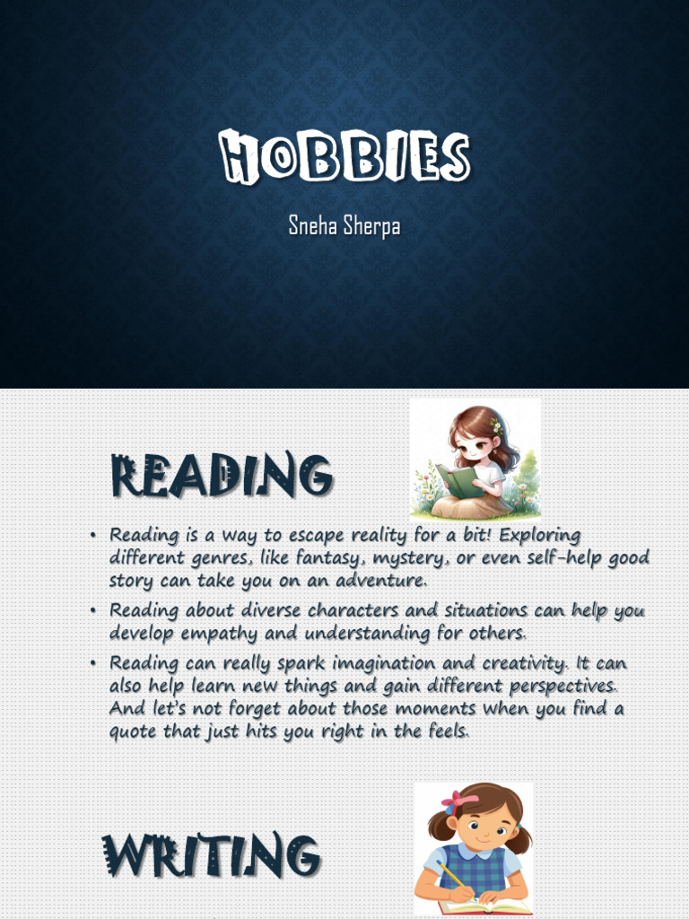 Exploring Hobbies: Reading, Writing, Running | PDF