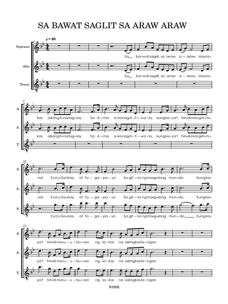 Sa Bawat Saglit Sa Araw Araw | PDF