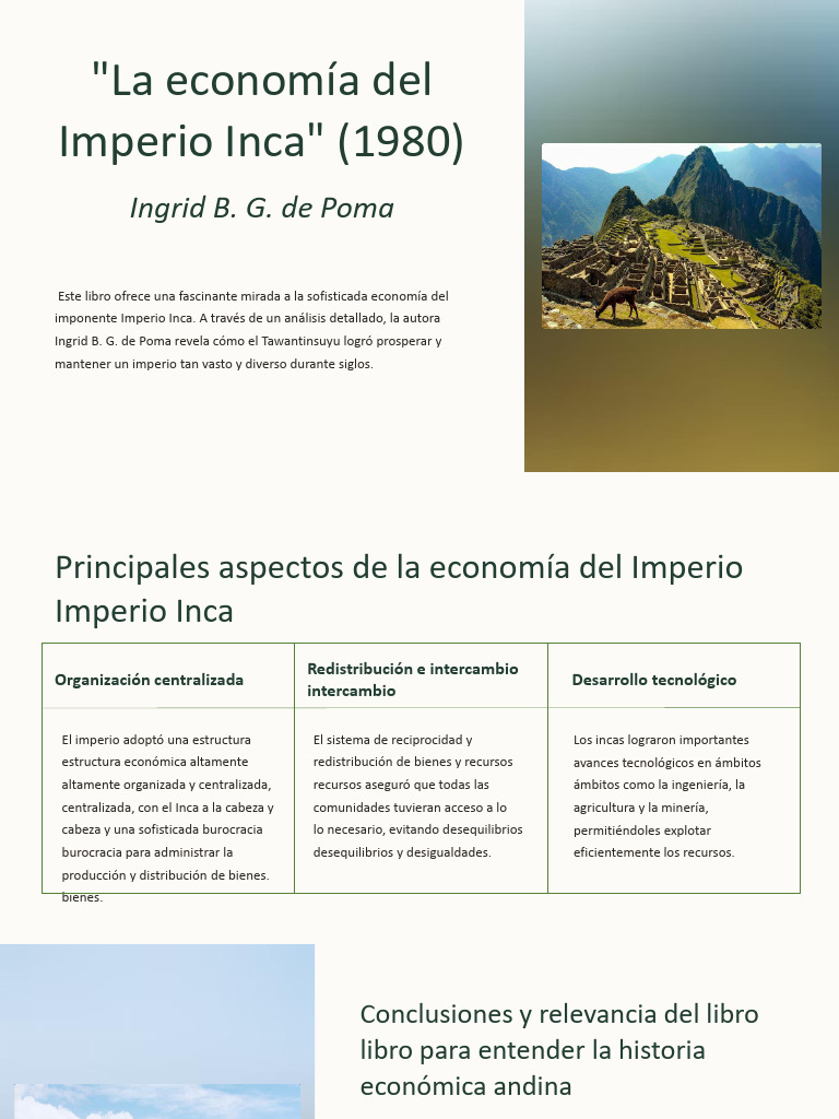 La Economia Del Imperio Inca | PDF