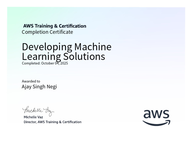 AWS Machine Learning Certification Guide | PDF