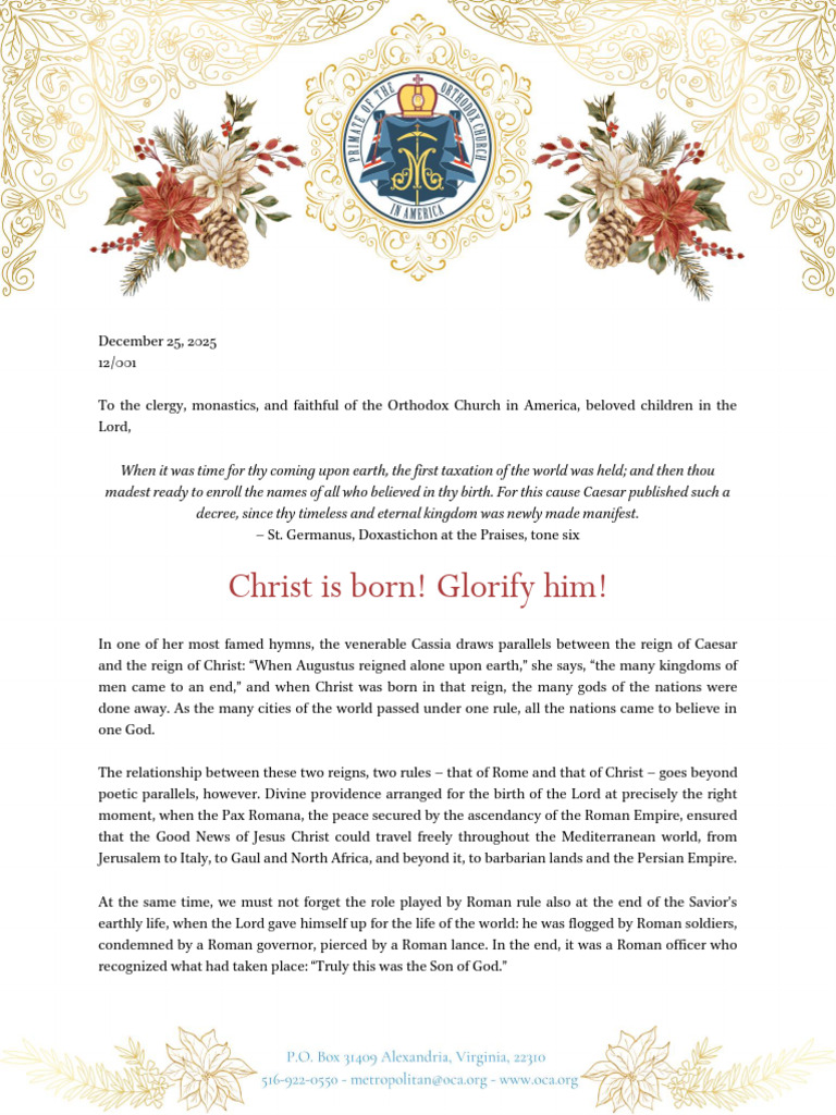 Christ's Nativity Message 2025 | PDF | Jesus | Saint Peter