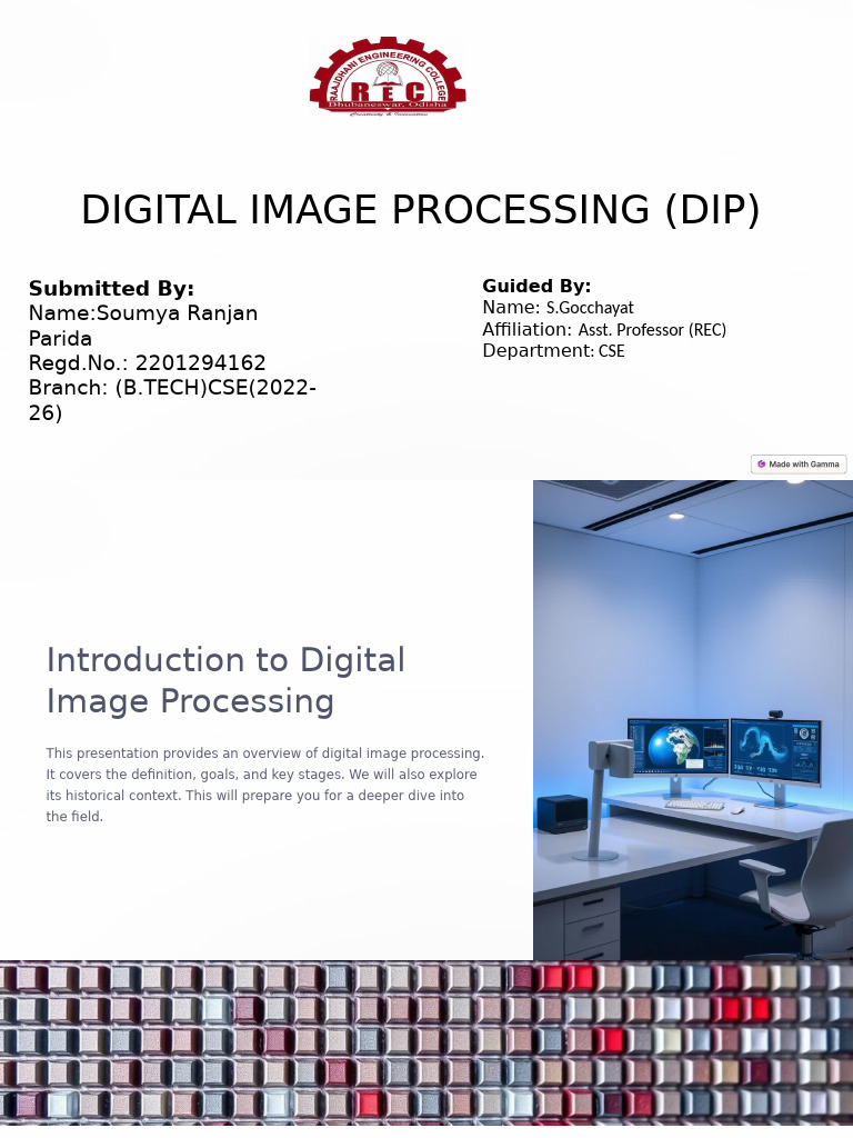 Overview of Digital Image Processing | PDF | Image Segmentation ...