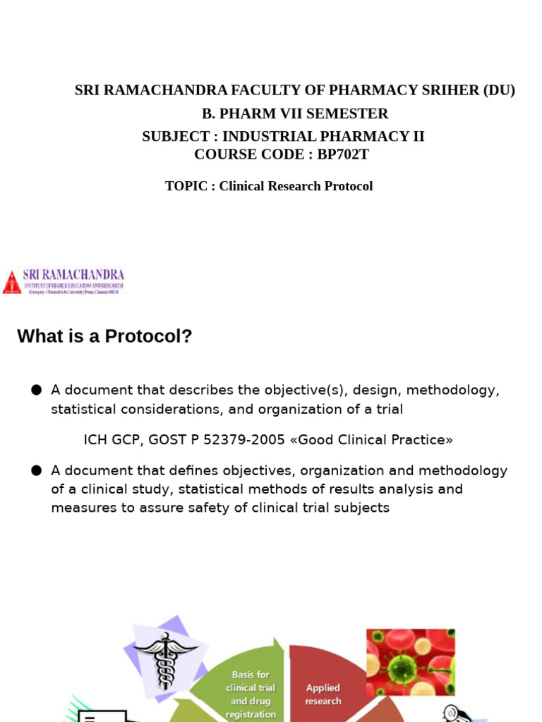 Clinical Research Protocol Overview | PDF | Methodology | Clinical Trial