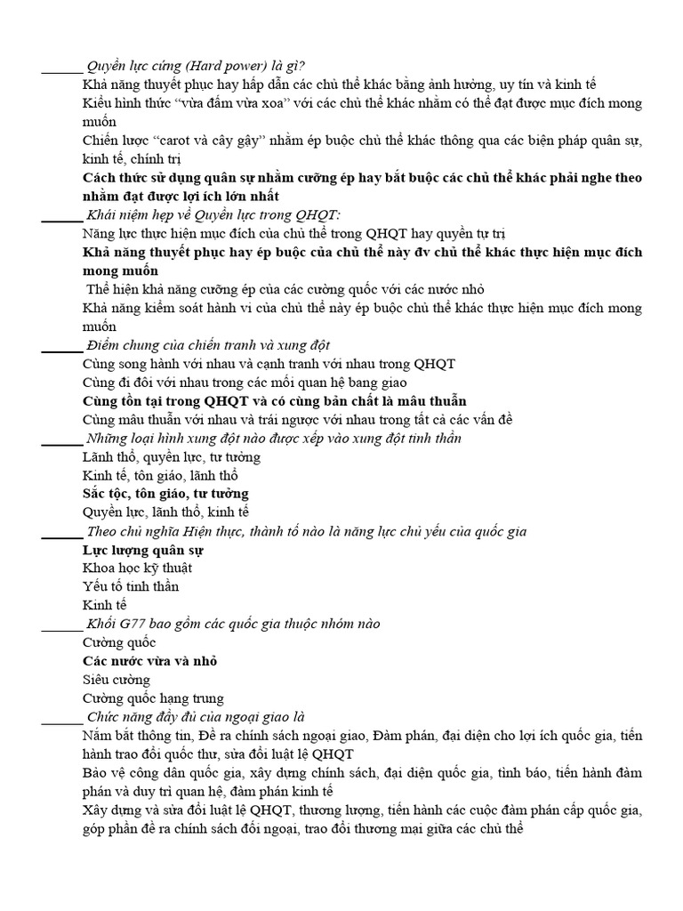 BỘ ĐỀ QHQT | PDF