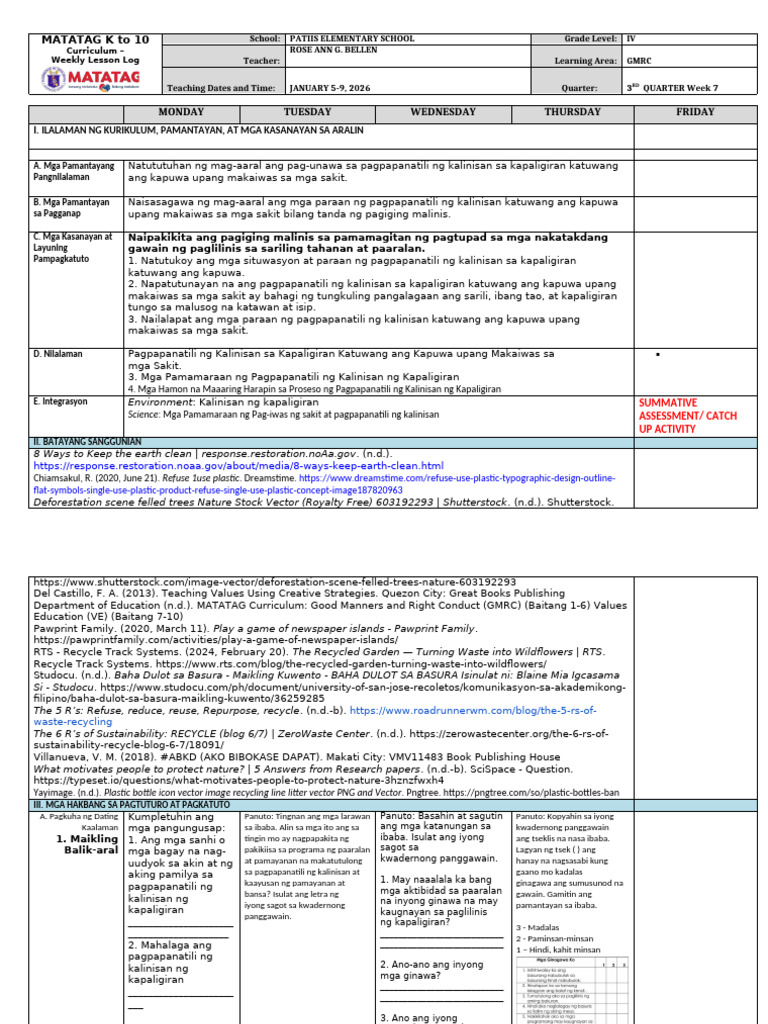 DLL - GMRC 4 - q3 w7 Final | PDF