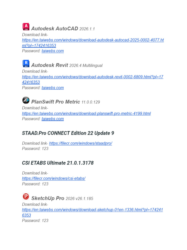 Download Autodesk & Software Tools | PDF