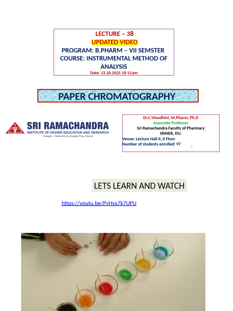 Paper Chromatography Techniques Explained | PDF | Chromatography ...