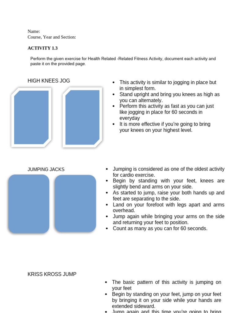 PE 1 Activity 1.3 | PDF
