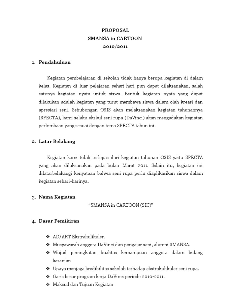 Laporan Kegiatan Ekskul