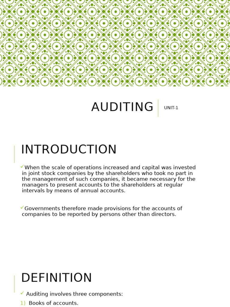 AUDITING | PDF