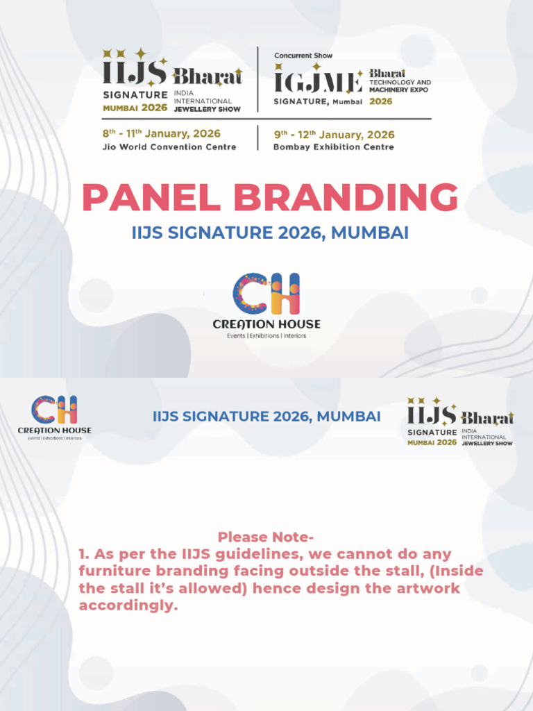 IIJS Signature 2026 Panel Info | PDF