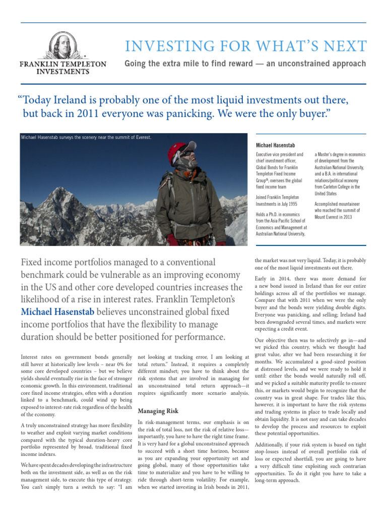 Unconstrained Fixed Income Strategies | PDF | Interest Rates | Interest
