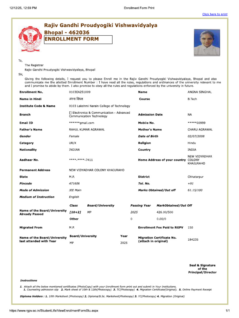 Sidi Form | PDF
