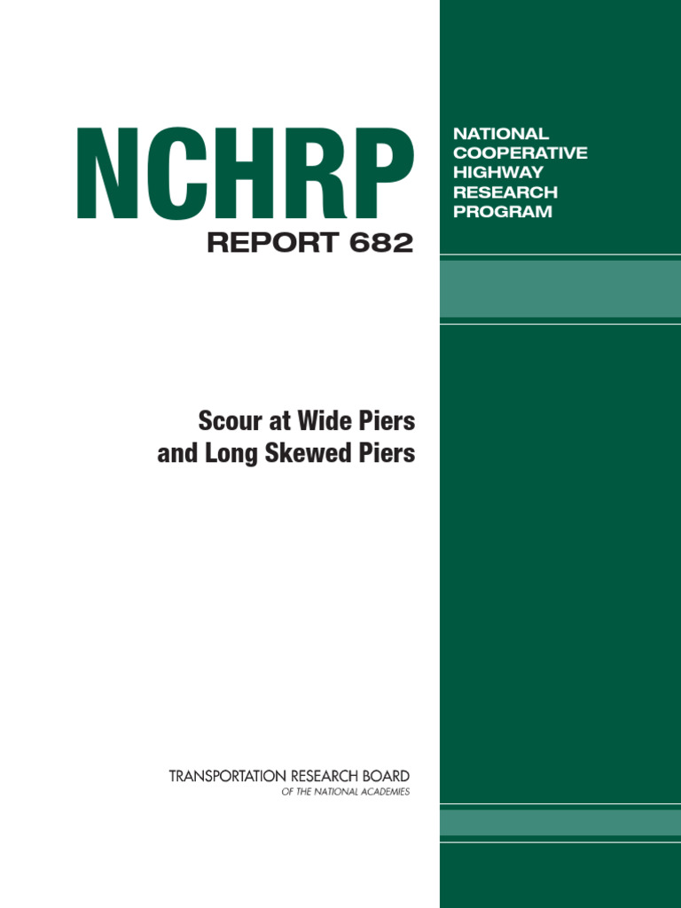 Scour Analysis for Wide and Skewed Piers | PDF