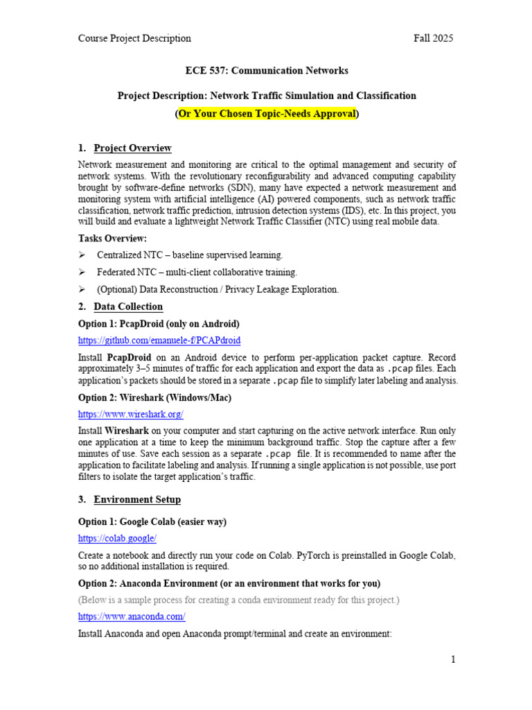 ECE537-Course Project | PDF | Computer Network | Software