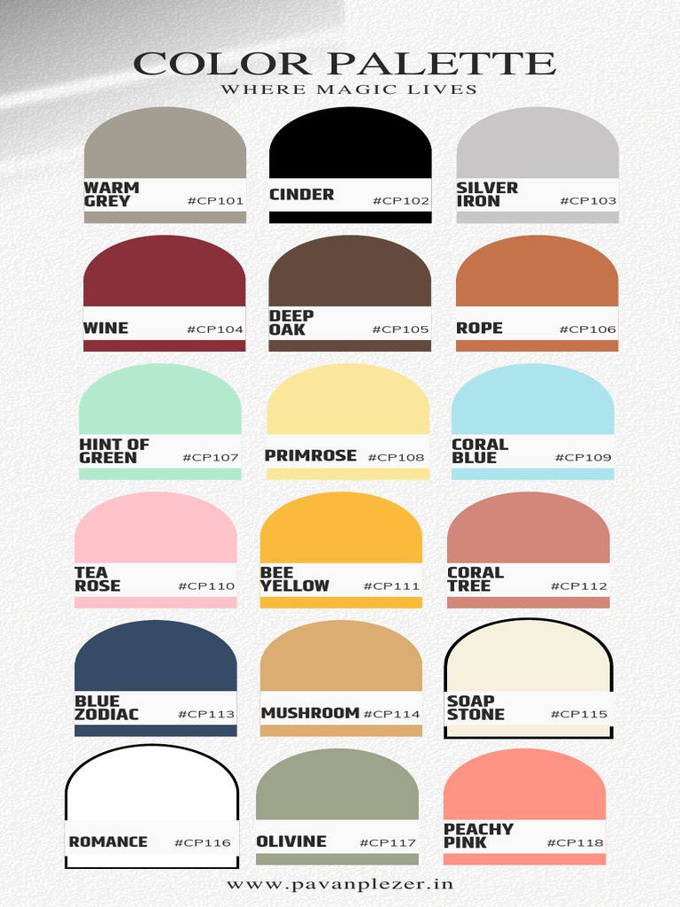 Color Palette for Design Inspiration | PDF