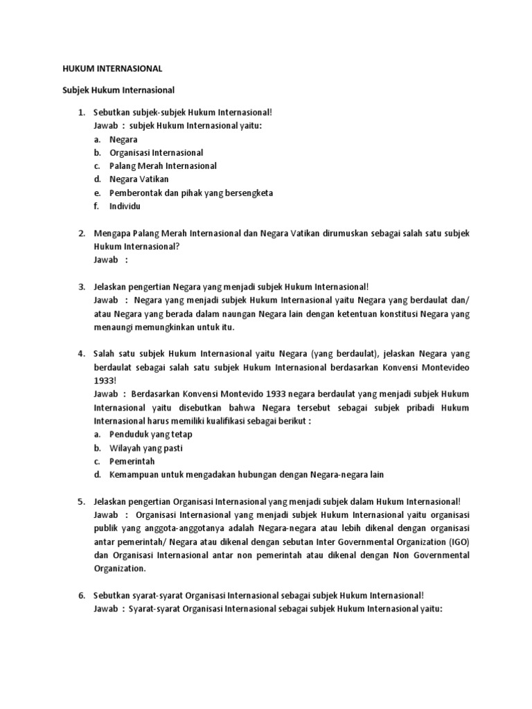 Hukum Internasional Pdf