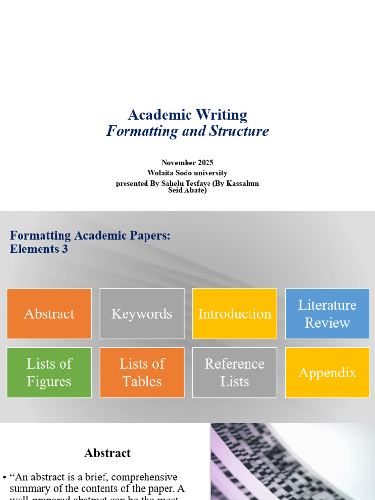 Formating | PDF | Abstract (Summary) | Apa Style