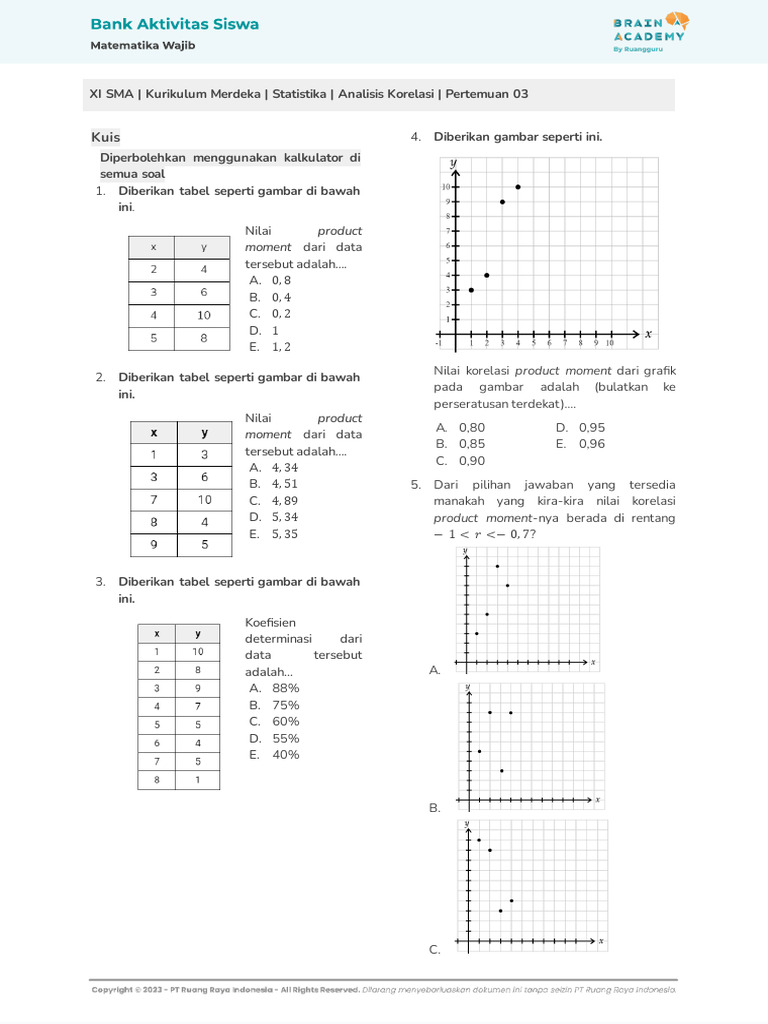 11KMERMAT3403BS - V1 - Pertemuan 03 - Statistika | PDF