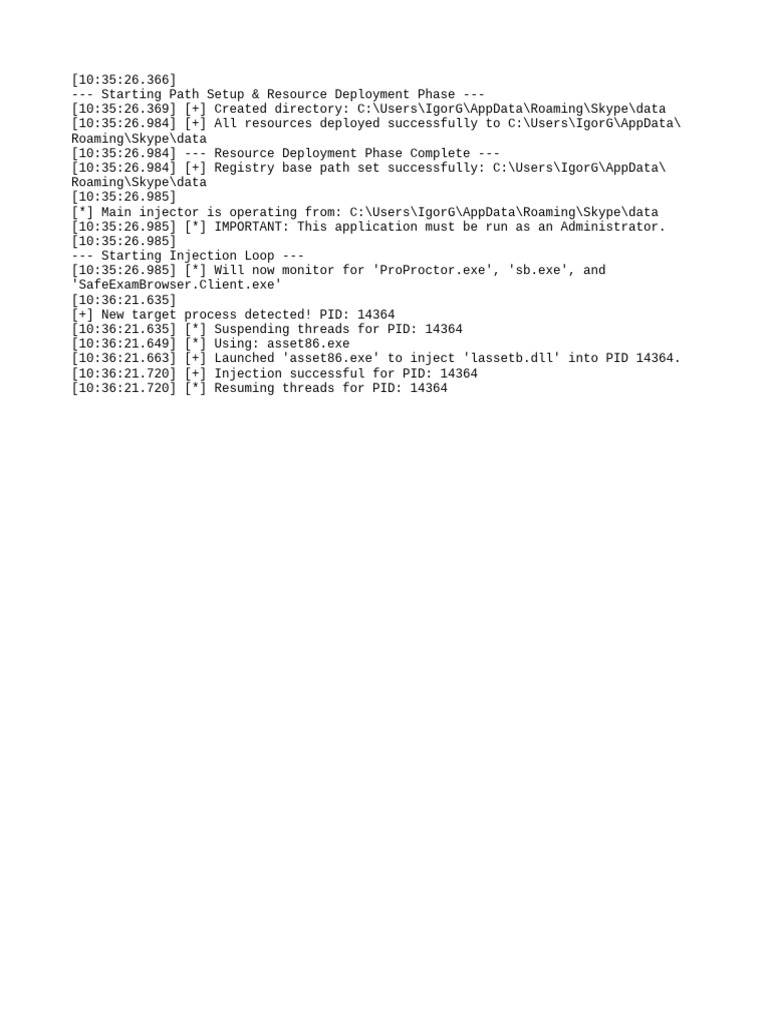 Injector Log | PDF