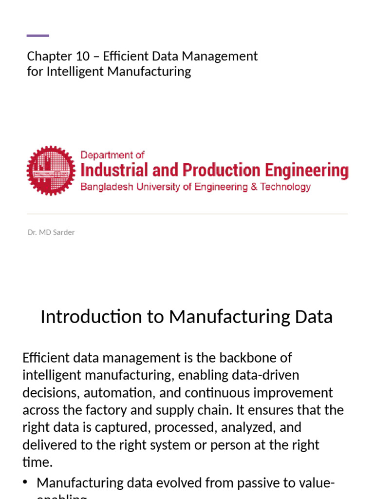 Data Management in Intelligent Manufacturing | PDF | Deep Learning ...