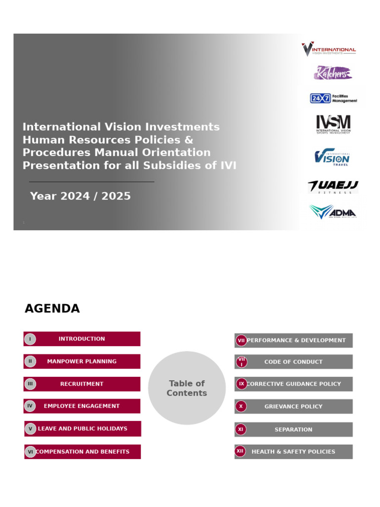 HR Policies & Procedures Manual 2024-2025 | PDF | Employment | Human ...