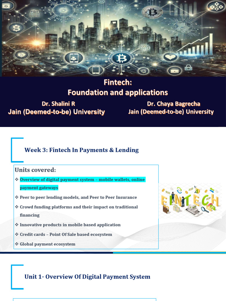 Fintech: Digital Payments Overview | PDF | Payments | Payment System