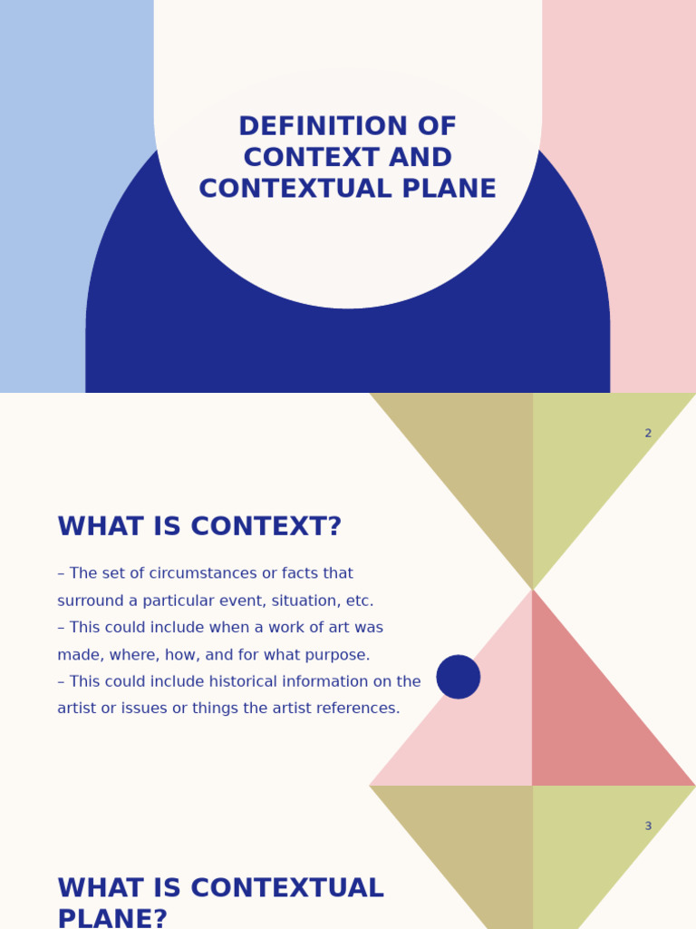 Understanding Context in Art Analysis | PDF | Liberal Arts Education