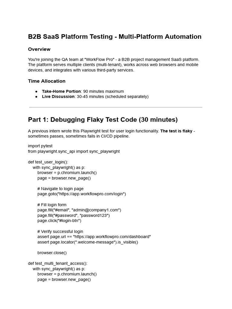 QA Automation Engineering Case Study | PDF | Data Management | Computing