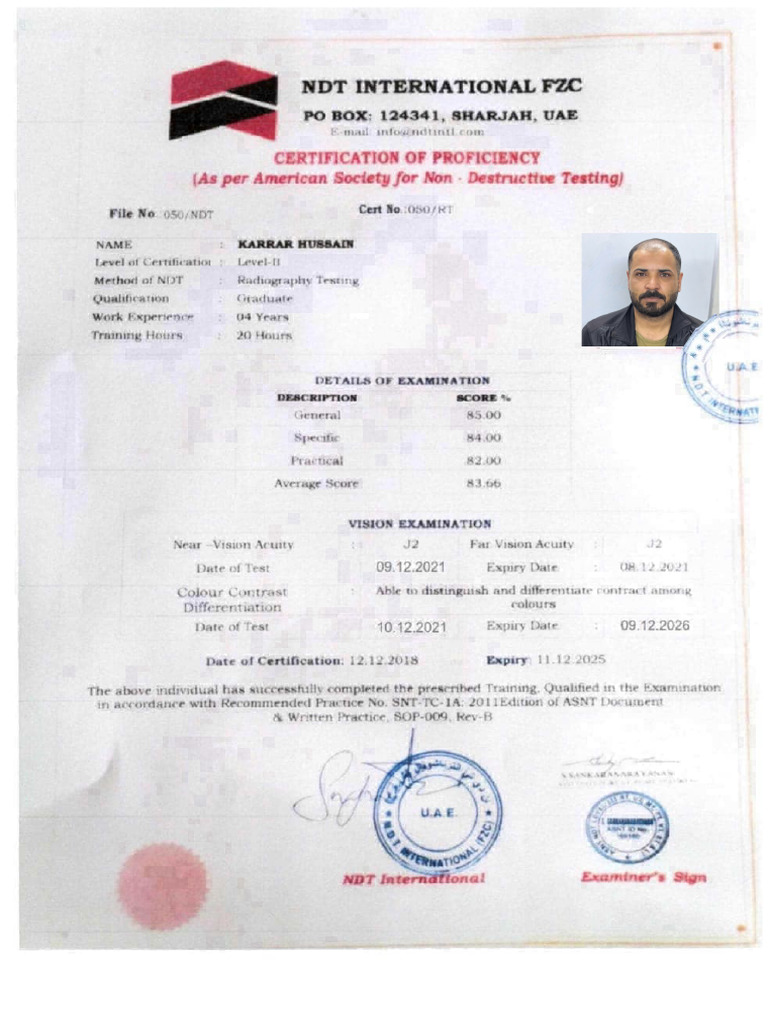 RT CertificatesB | PDF
